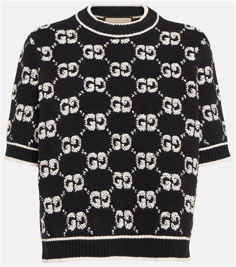 gucci womens sweater dress|knitwear top Gucci prints.